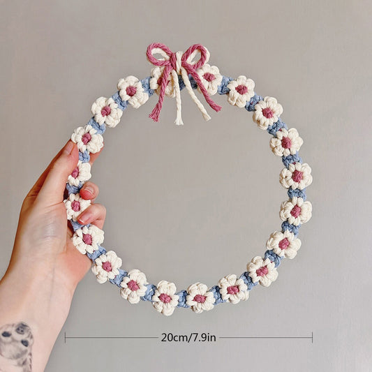 Floral Macrame Hoop Wreath Acalora