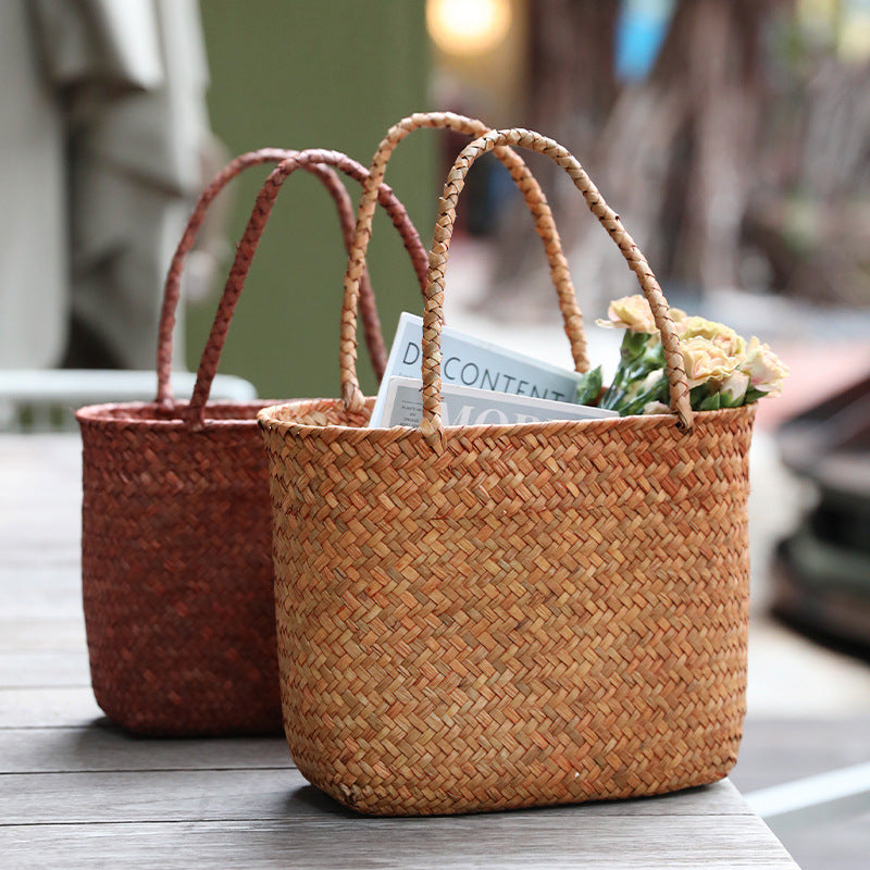 Unisex Braided Basket with Sturdy Handles Kalsten