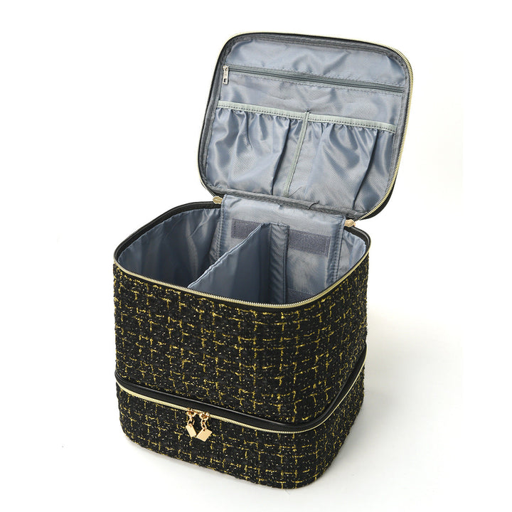 Cosmetic organizer bag with elegant fabric Kalsten
