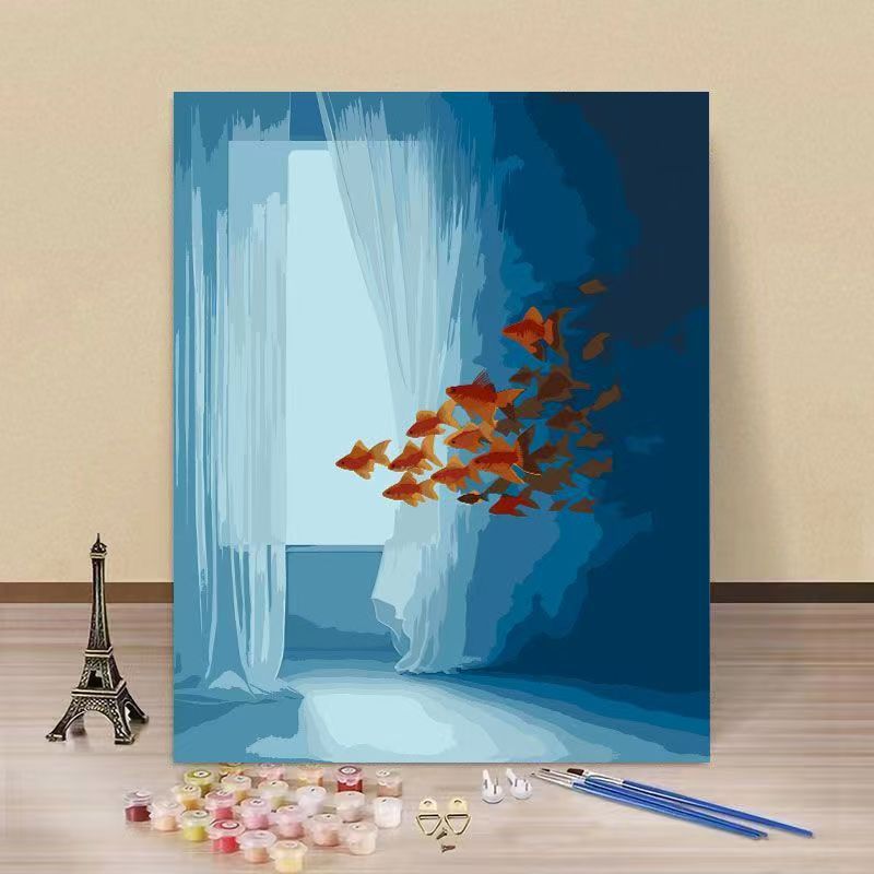 DIY Underwater Scene Paint by Numbers Kit Kalsten