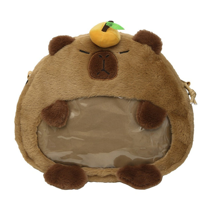 Plush Capybara Character Backpack Kalsten