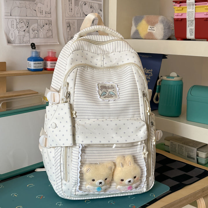 Functional Multi-Pocket Toy Storage School Backpack Bag