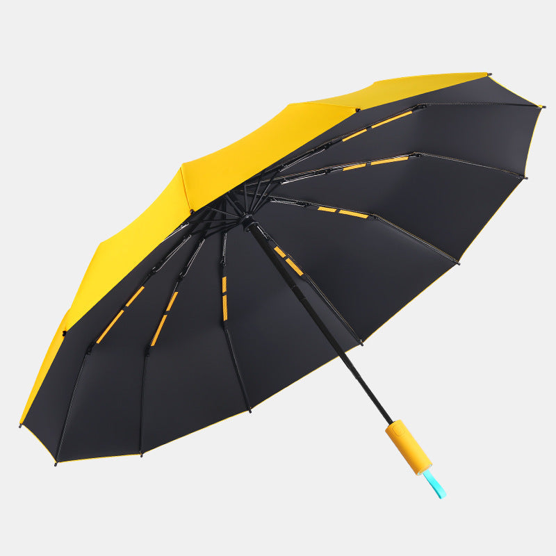 Ladies compact folding umbrella with wind resistance and automatic opening mechanism Kalsten