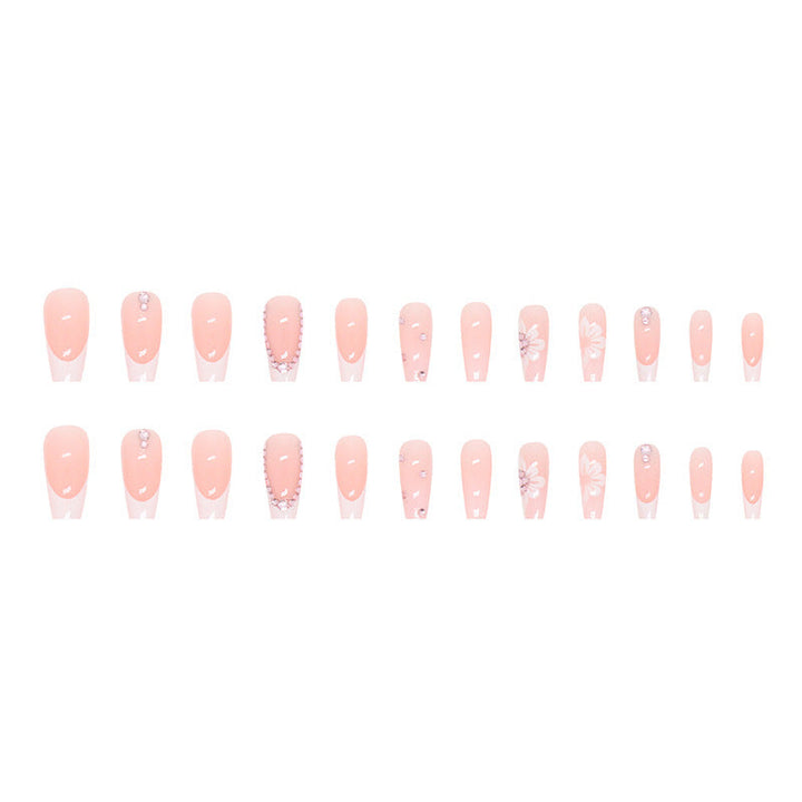 Floral Embellished Press-On Nail Tips Kalsten