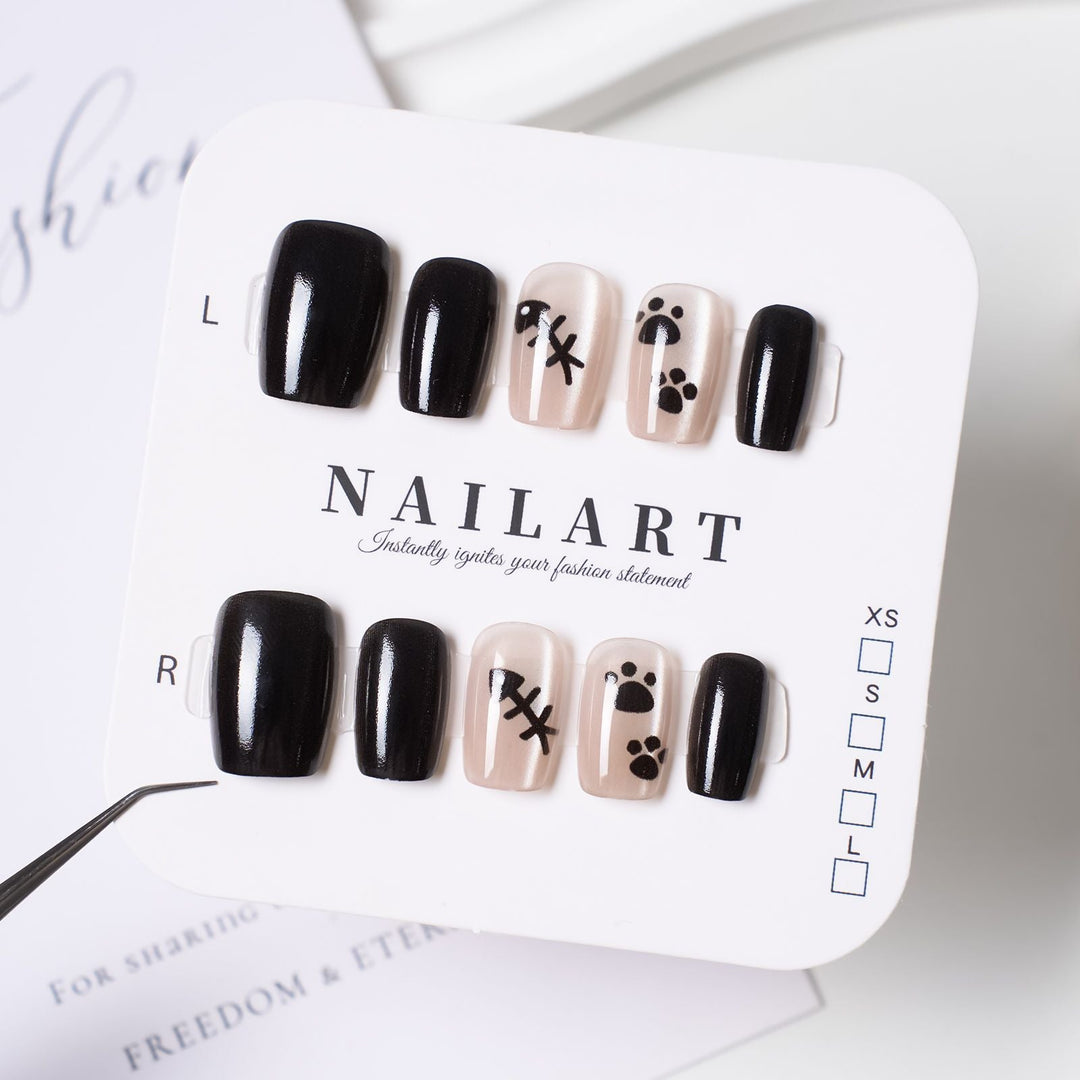 Artificial nails with elegant ombre finish Kalsten