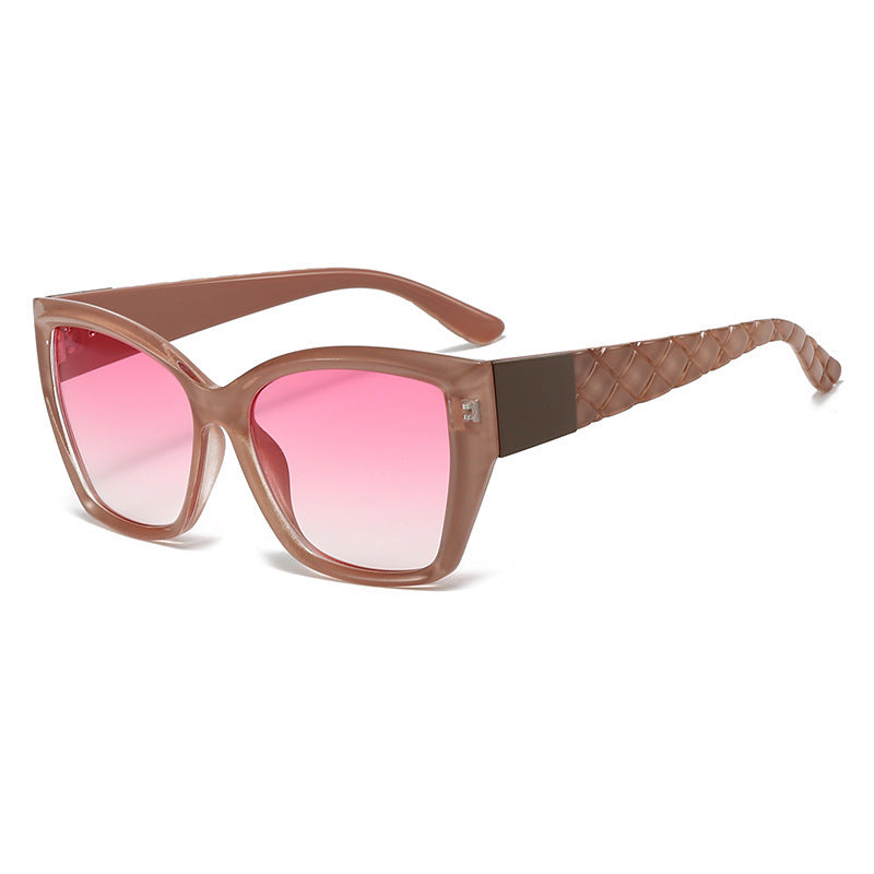 Ladies Oversized Cat-Eye Sunglasses with Stylish Accents Kalsten