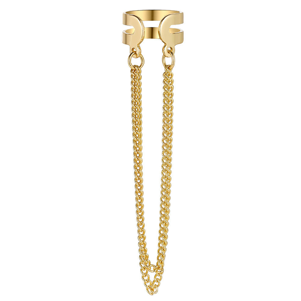 Fashionable chain ring with removable chains from Kalsten
