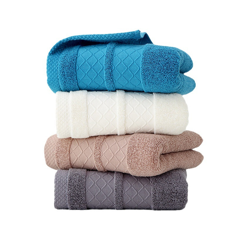 Elegant and Luxurious Terry Bath Towel with Fine Border Kalsten