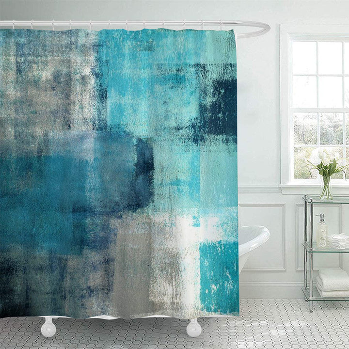 Scenic Beach-Themed Shower Curtain Kalsten