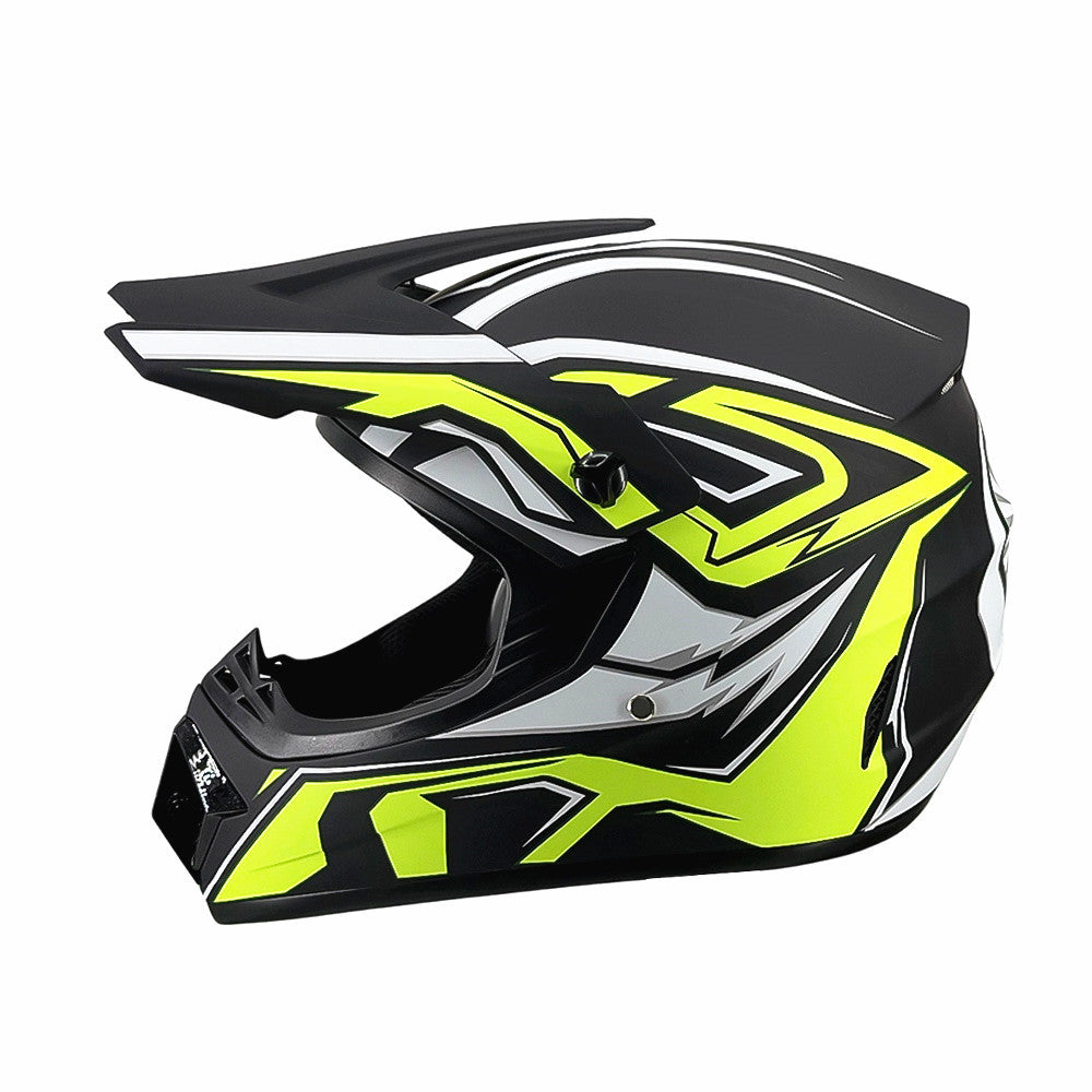 full-face motocross helmet with extended visor and reinforced chin guard Kalsten