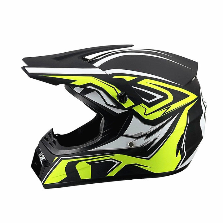 full-face motocross helmet with extended visor and reinforced chin guard Kalsten