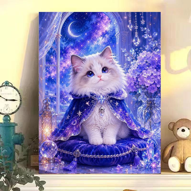 Whimsical Cat-Themed Canvas Art Kalsten