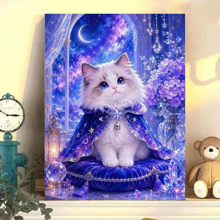 Whimsical Cat-Themed Canvas Art Kalsten