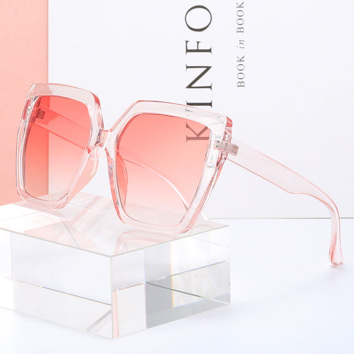 Women’s fashionable transparent sunglasses with square lenses Kalsten