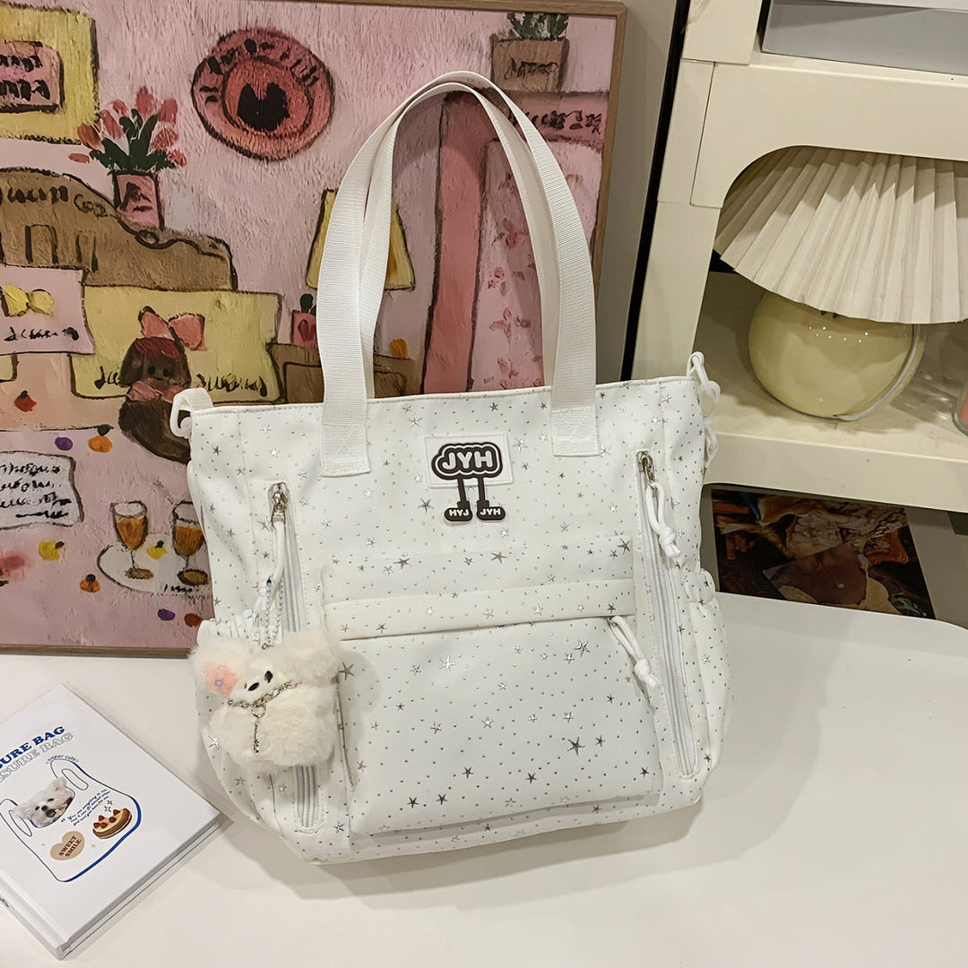 Star-Print Fashion School Backpack Kalsten