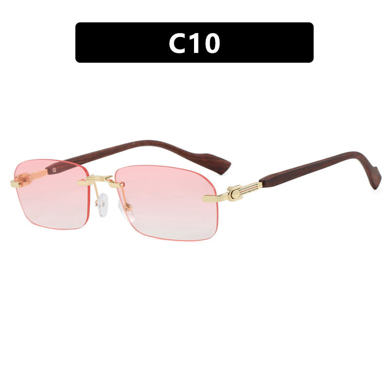 Women's sunglasses with elegant metal frame and stylish wood details Kalsten