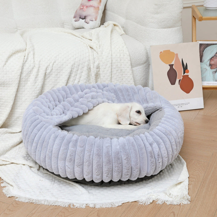 Ladies Cozy and Round Pet Bed with High Edge Kalsten
