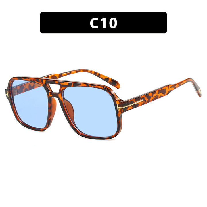 Women's trendy sunglasses with square frame and polarizing yellow lenses Kalsten