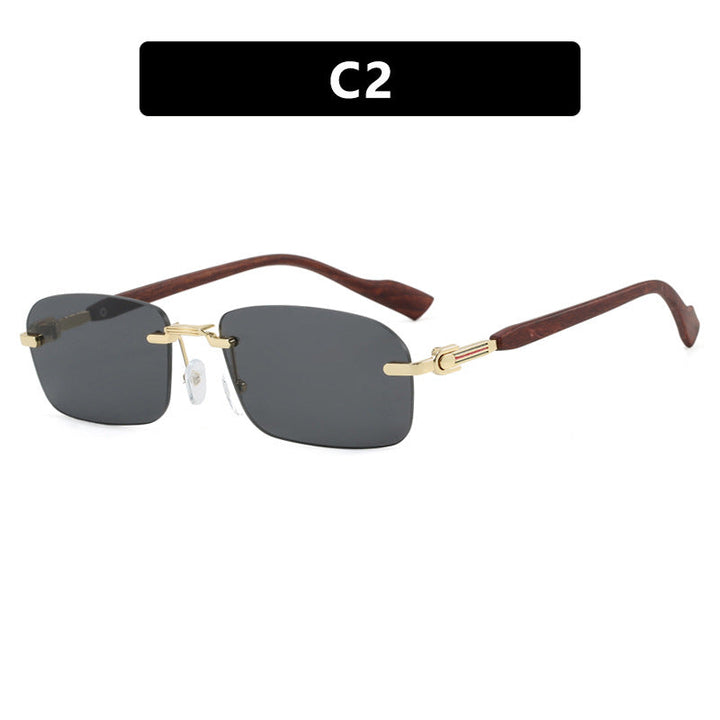 Women's sunglasses with elegant metal frame and stylish wood details Kalsten