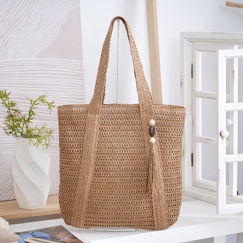 Spacious Braided Tote Bag Kalsten