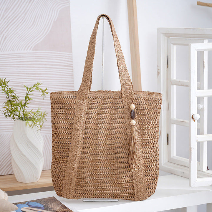 Spacious Braided Tote Bag Kalsten