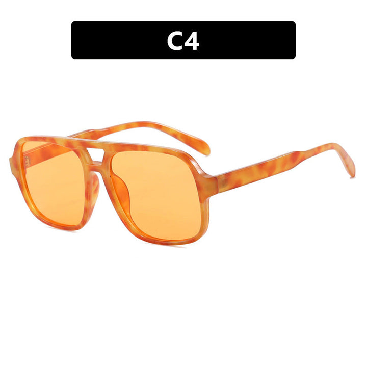 Women's modern square sunglasses with stylish transparent frame Kalsten