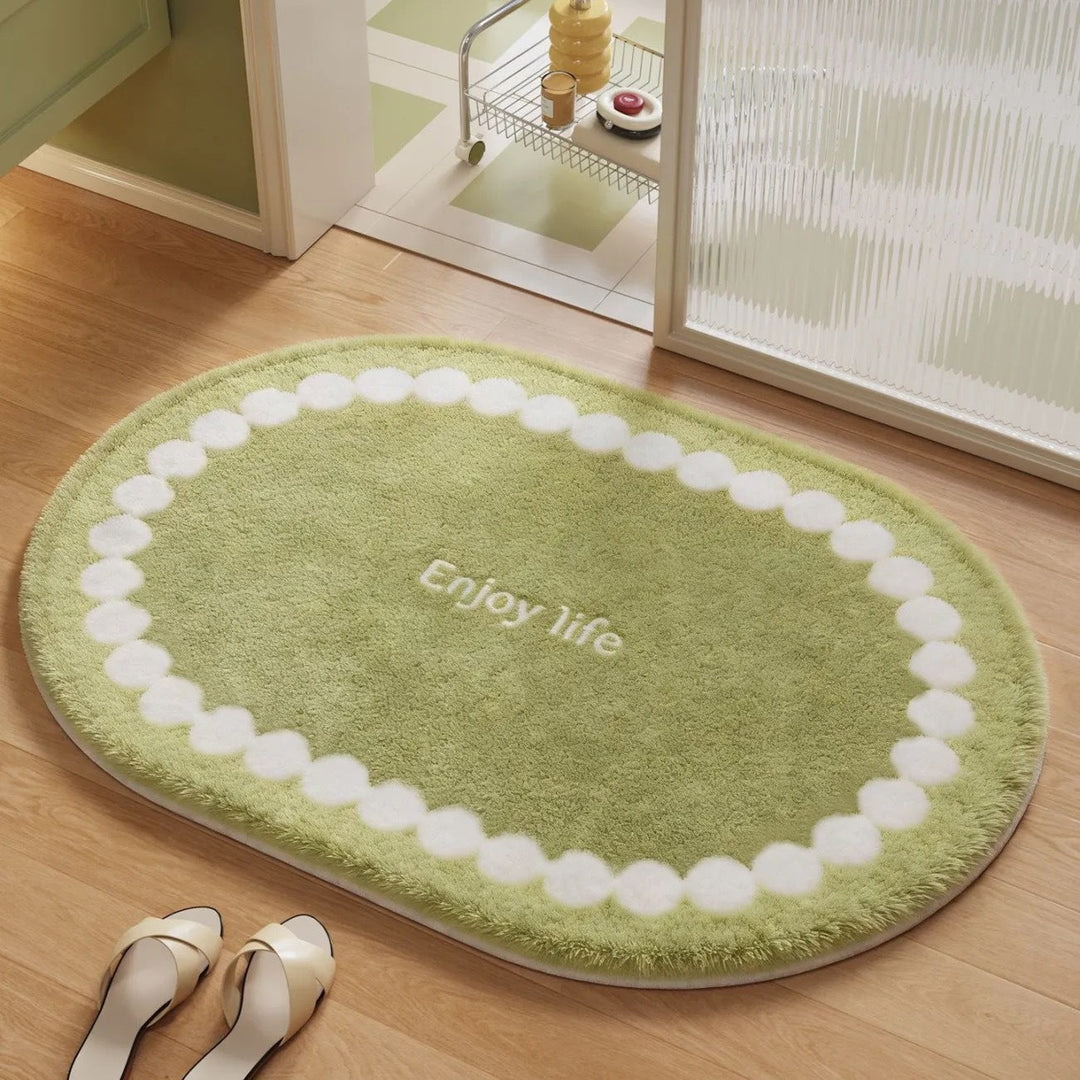 Soft Plush Round Bathroom Rug Kalsten