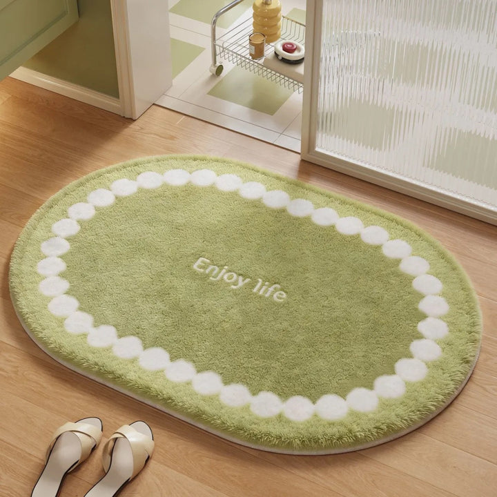 Soft Plush Round Bathroom Rug Kalsten