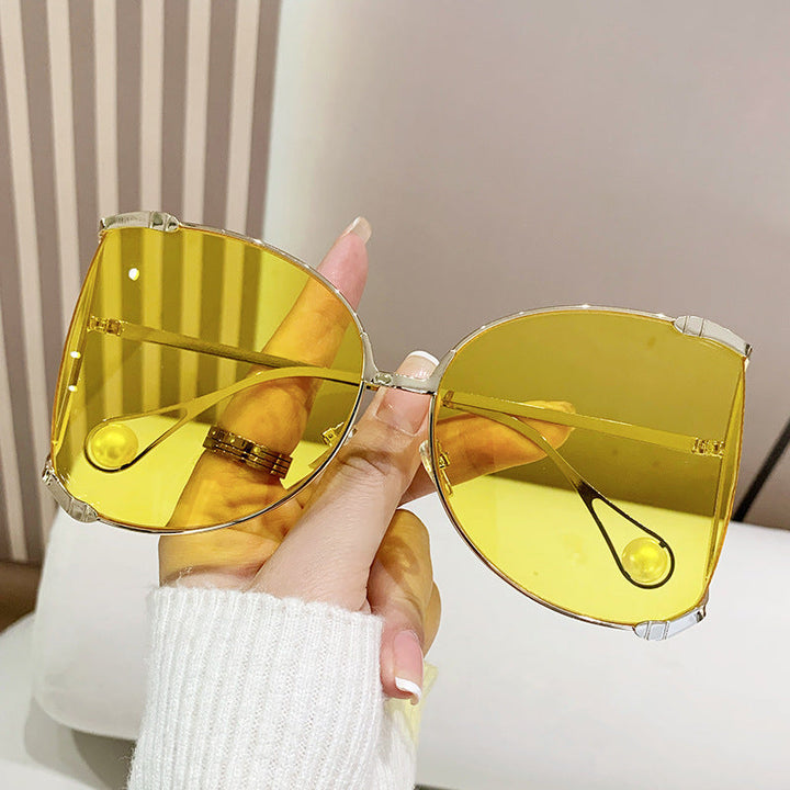 Ladies fashionable glasses with elegant pearl decor Kalsten