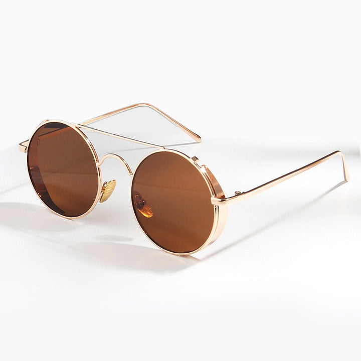 Fashionable Round Sunglasses with Fine Metal Frame Kalsten