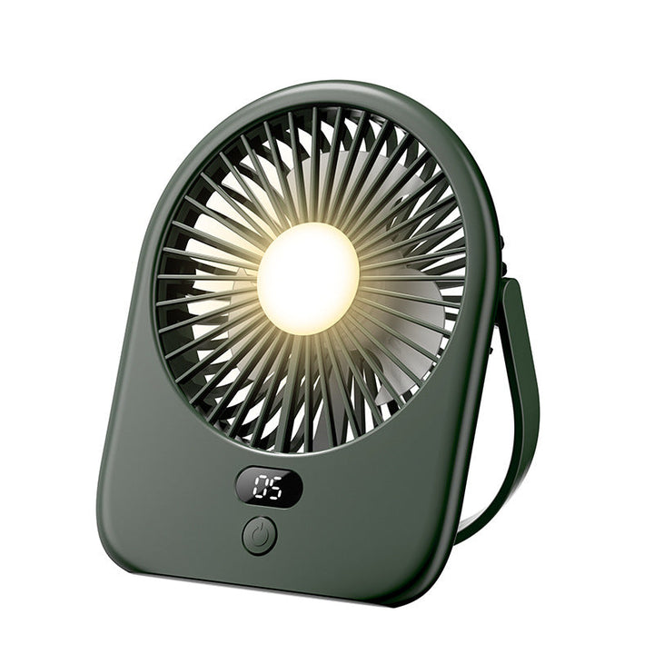 Unisex Rechargeable LED Desk Fan with Digital Display Kalsten