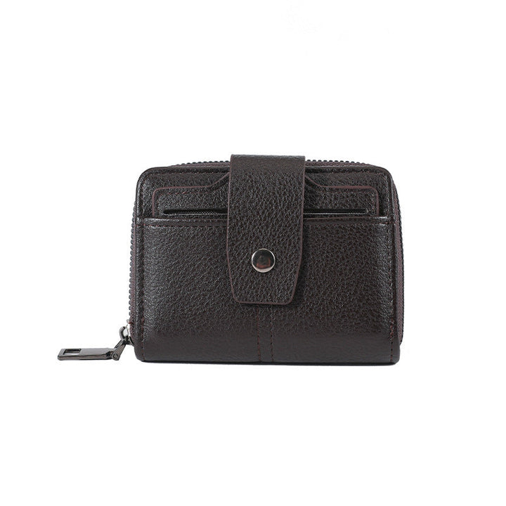 Premium Leather Zippered Card Wallet Kalsten