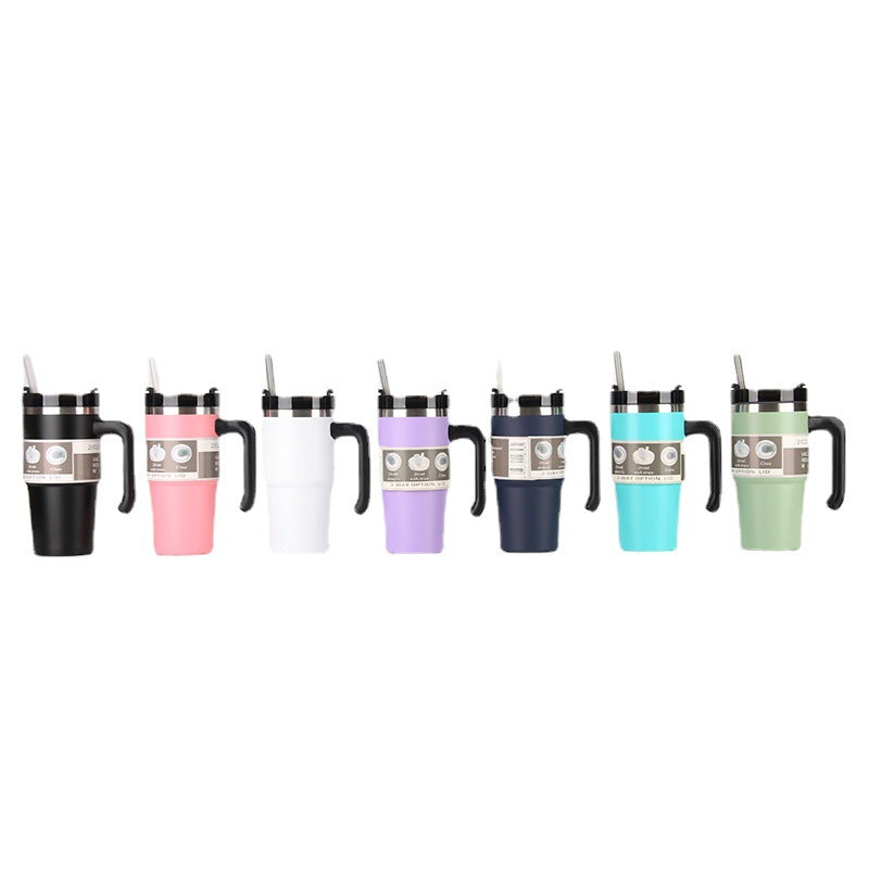 Unisex thermos mug with 3-in-1 drinking options Kalsten