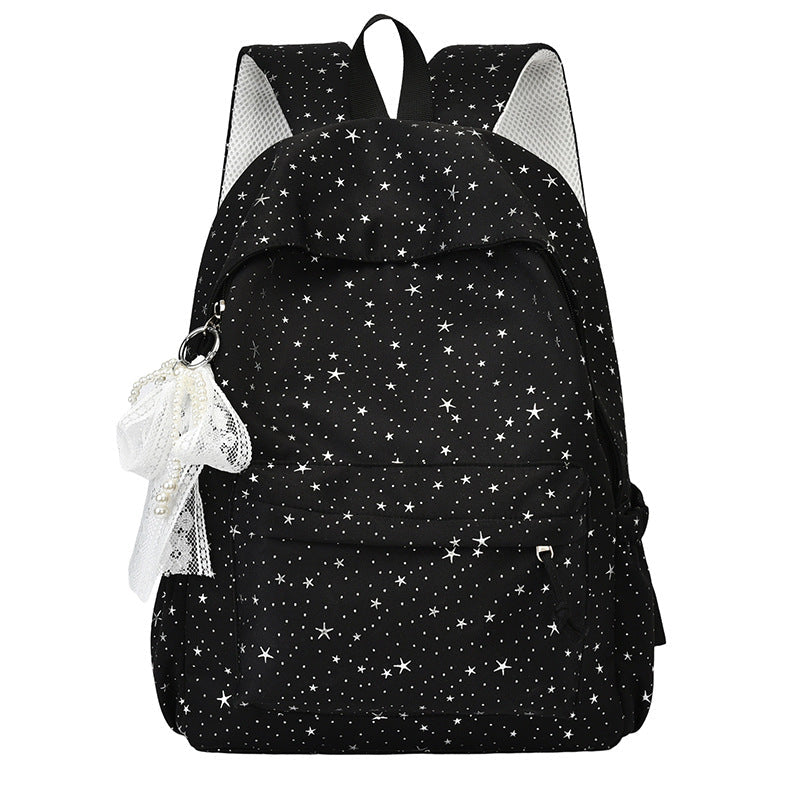 Star-Printed Stylish Backpack Kalsten