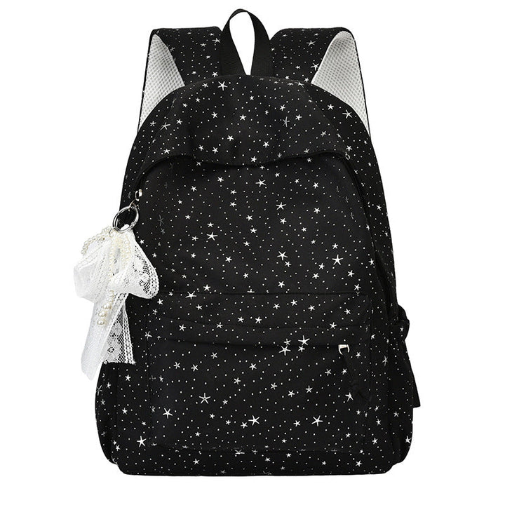 Star-Printed Stylish Backpack Kalsten