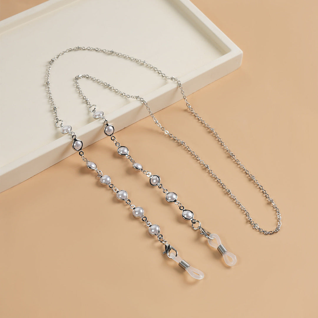 Elegant Pearl-Linked Eyewear Chain Kalsten