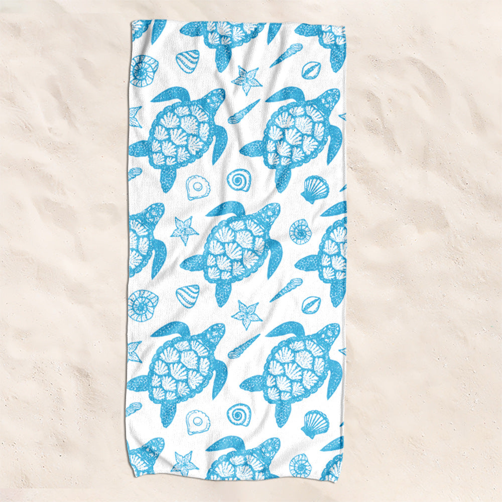 Beach towel with creative turtle pattern Kalsten