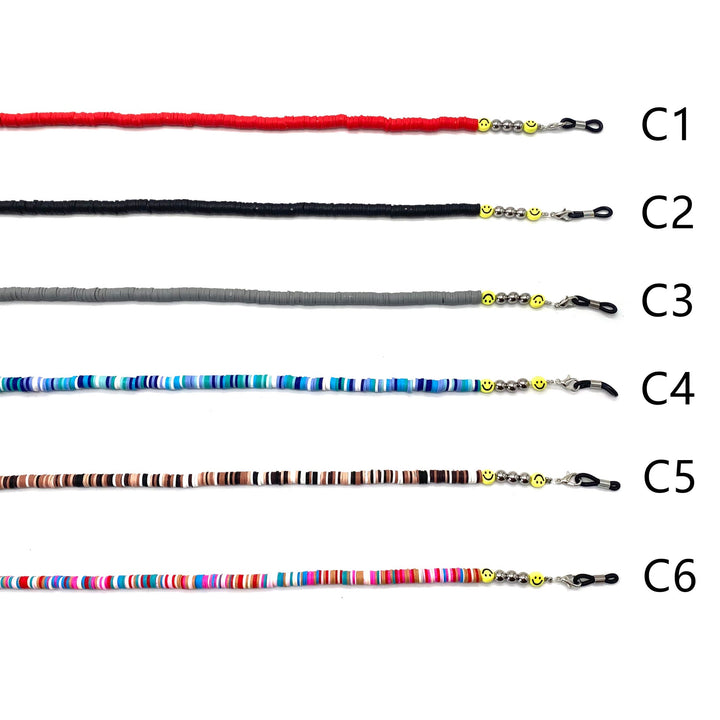 Colorful Smile Bead Eyewear Chain Kalsten