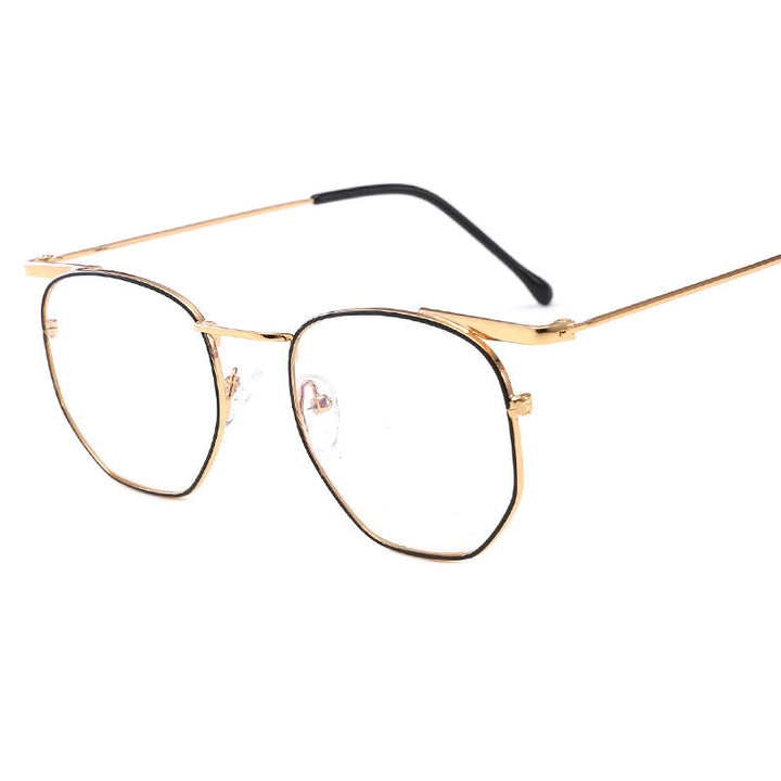 Women's fashionable geometric sunglasses with elegant metal frame Kalsten
