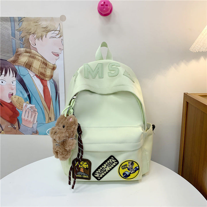 Fun-Themed Patchwork School Backpack