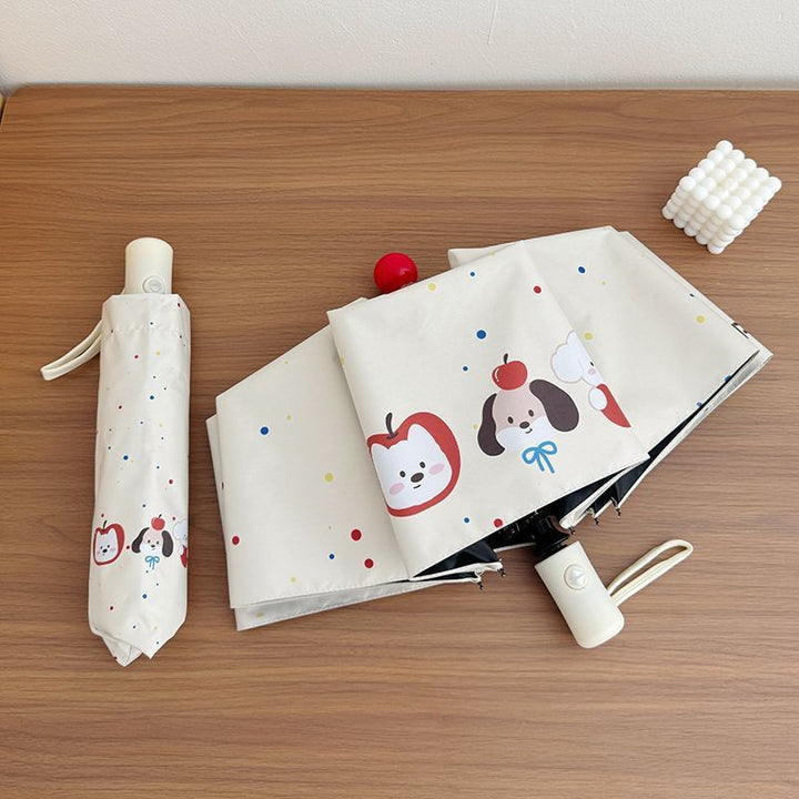 Women's Folding Umbrella with Cute Animal Designs Kalsten