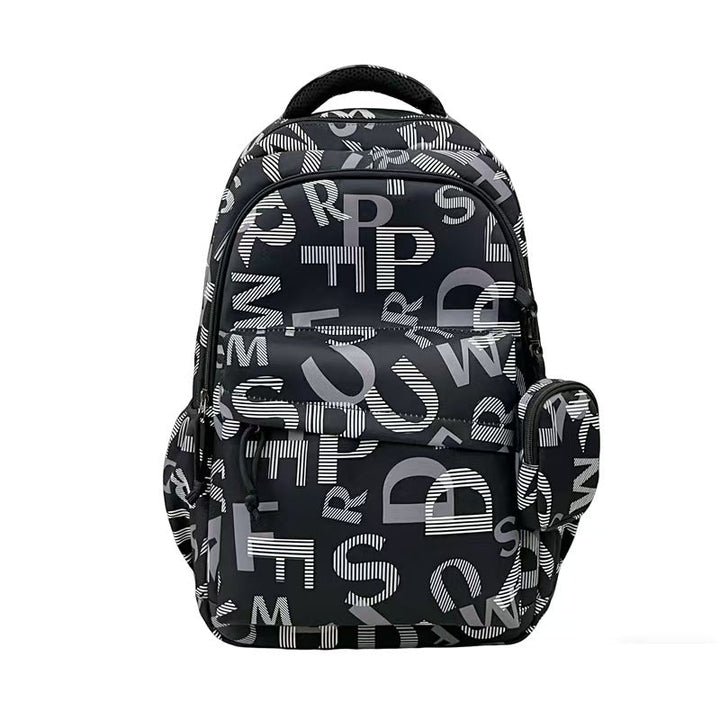 Stylish Graphic Lettered Backpack Kalsten