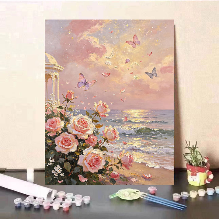 DIY Floral Landscape Paint by Numbers Kit Kalsten