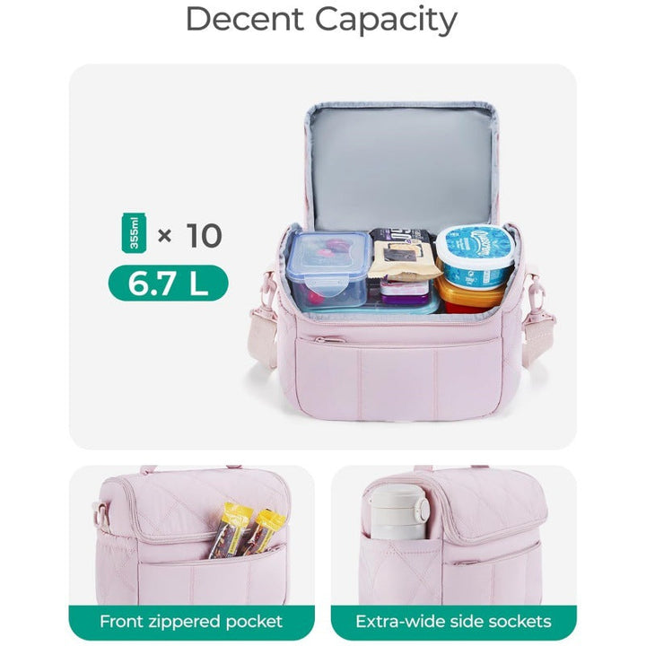 Insulated cosmetic bag with multiple compartments Kalsten