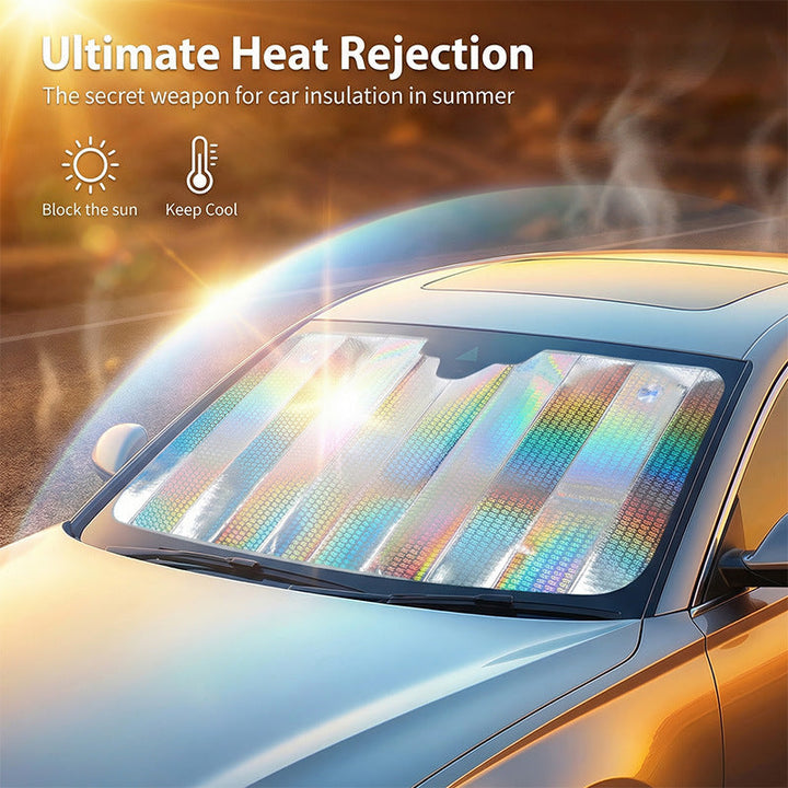 Unisex nan holographic foldable car sunshade for windshield Kalsten