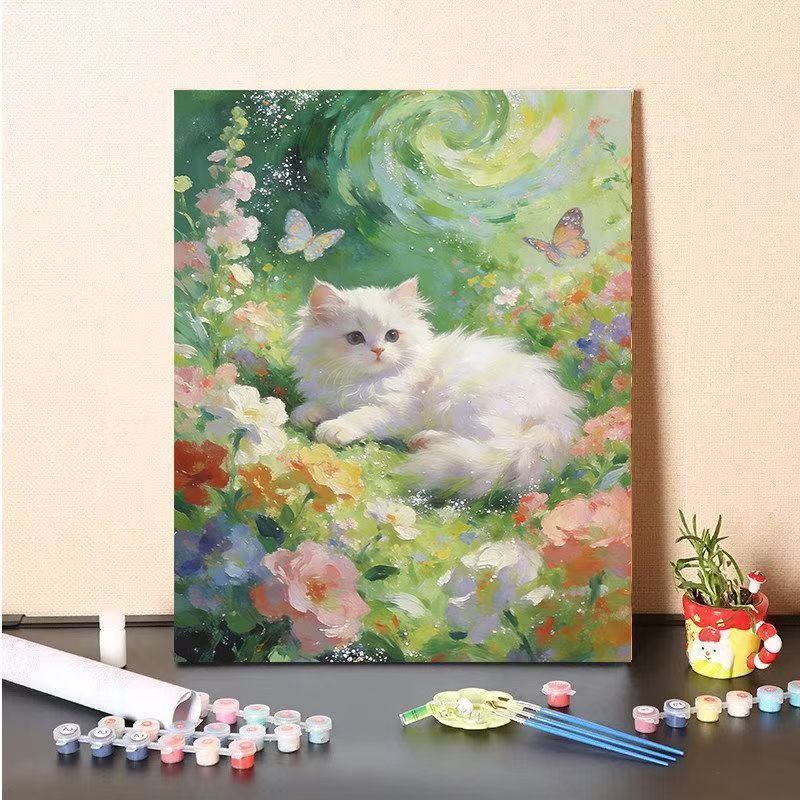 DIY Cat-Themed Painting Canvas Kit Kalsten