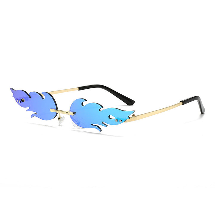 Ladies extravagant sunglasses in creative flame design Kalsten