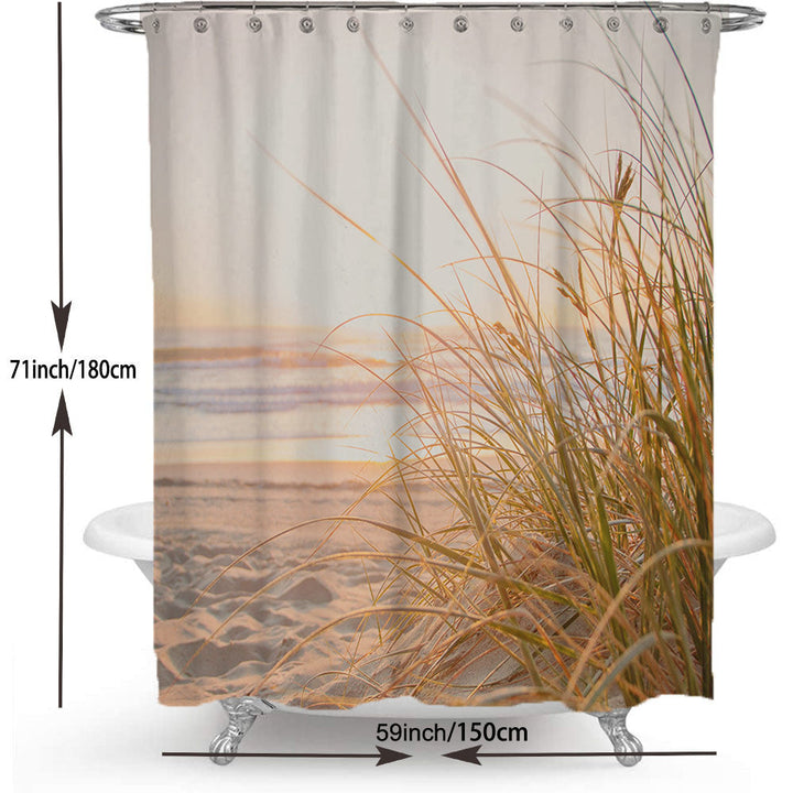 Floral Hydrangea Pattern Shower Curtain Kalsten