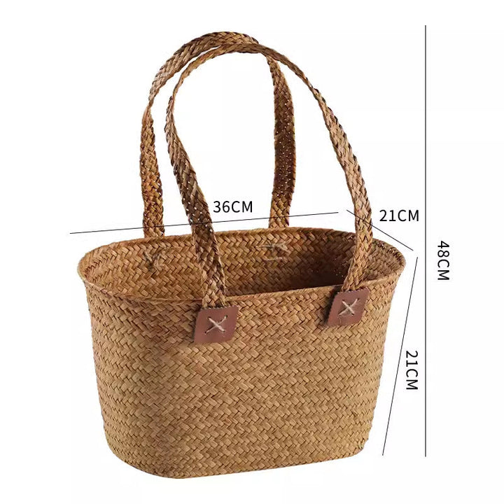 Handcrafted Woven Storage Tote Kalsten