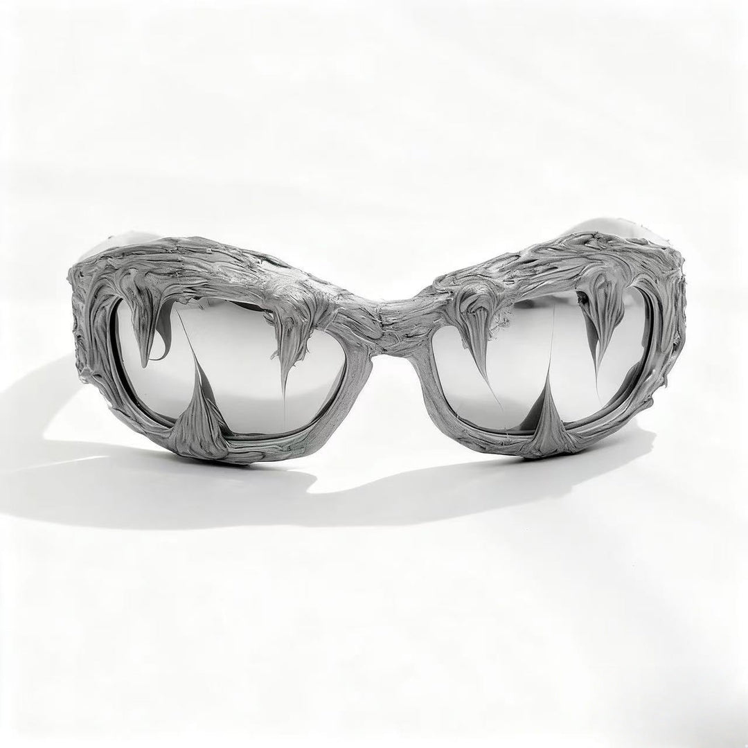 Women futuristic design sunglasses with unique textured surface Kalsten